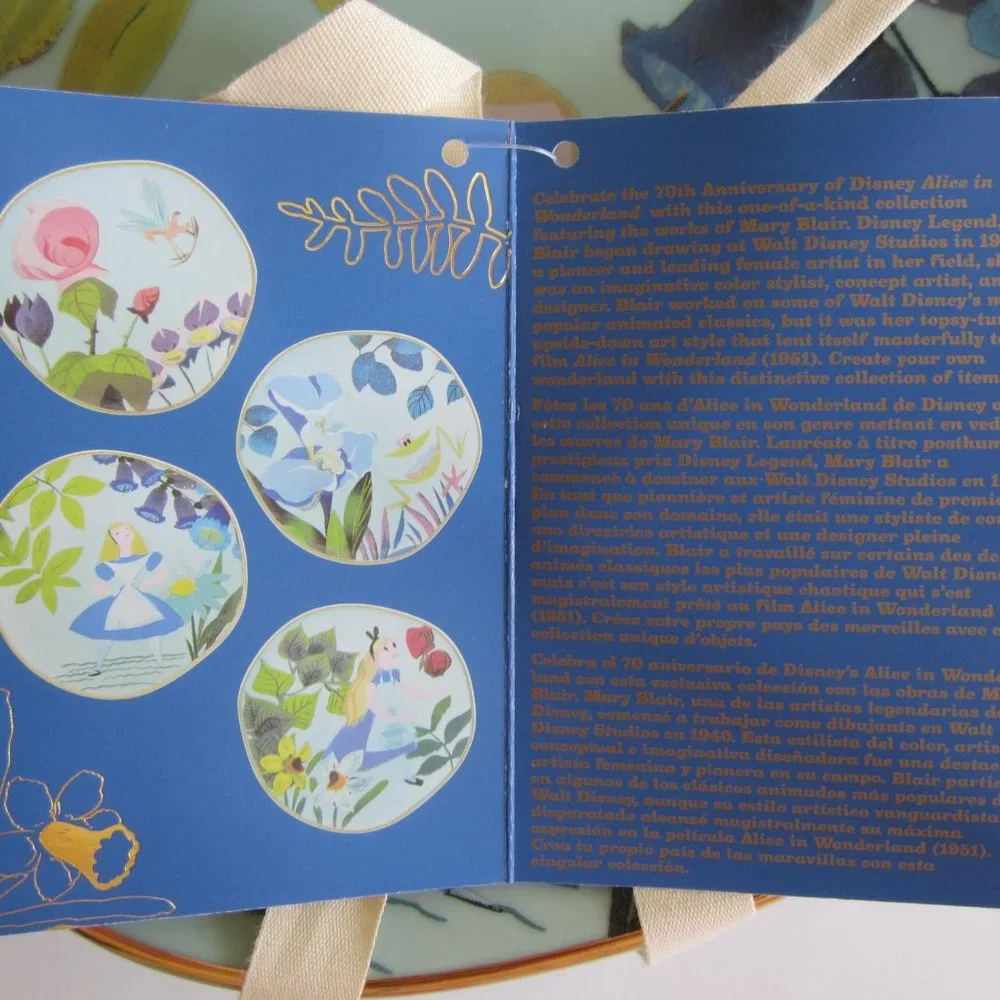 Disney Alice in Wonderland Mary Blair 4 Plates - Picture 4 of 9